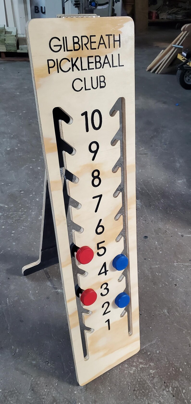 Wooden Pickleball Scoreboard - Up to 19 Points image 9
