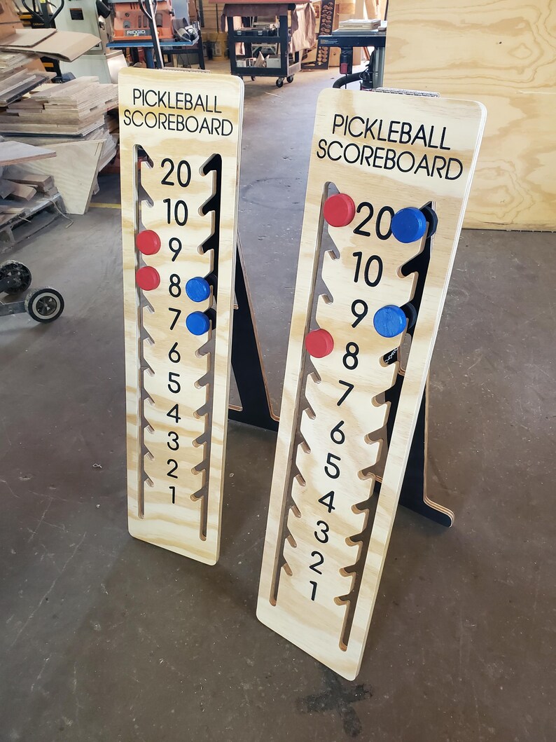 Wooden Pickleball Scoreboard - Up to 19 Points image 8