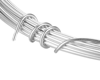 Silver Aluminium Craft WIRE Choose Size 15, 18, 20 Gauge 0.8mm, 1mm, 1.5mm Florist Modelling