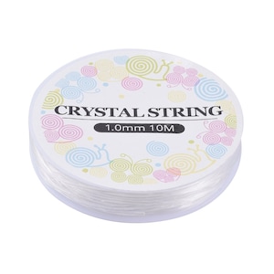 10 mtrs x 1mm Bracelet Stretchy Crystal Clear Elastic Beading Thread Cord Jewellery Making