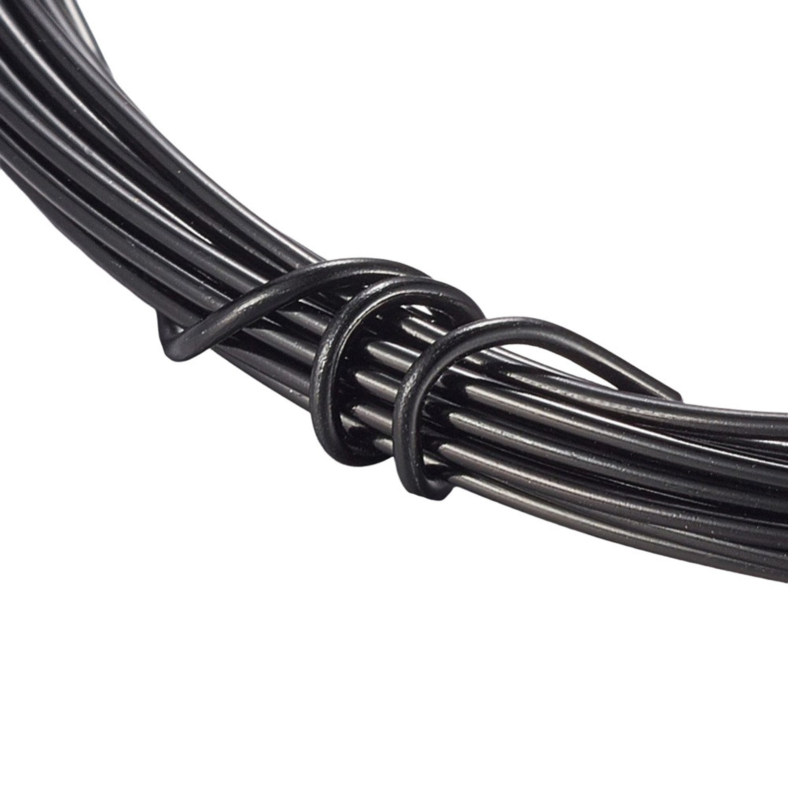 5m/10m BLACK Aluminium Craft WIRE Choose Size 15, 18, 20 Gauge 0.8mm ...