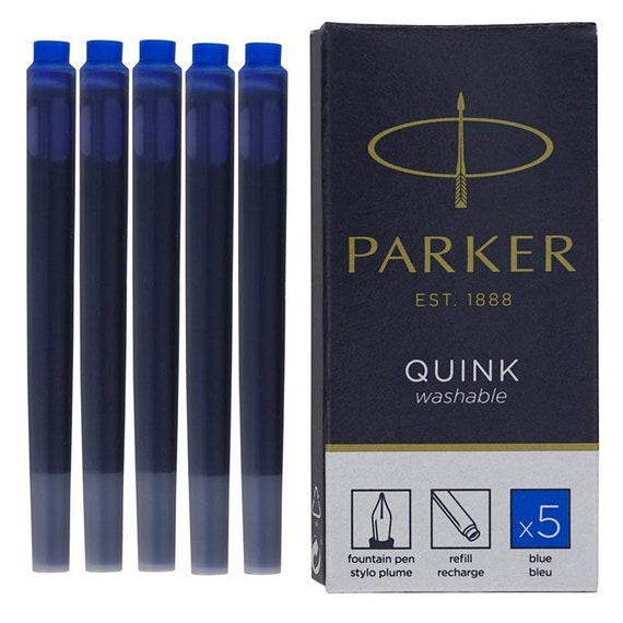 Parker Long Quink Fountain Pen Ink Cartridges Etsy