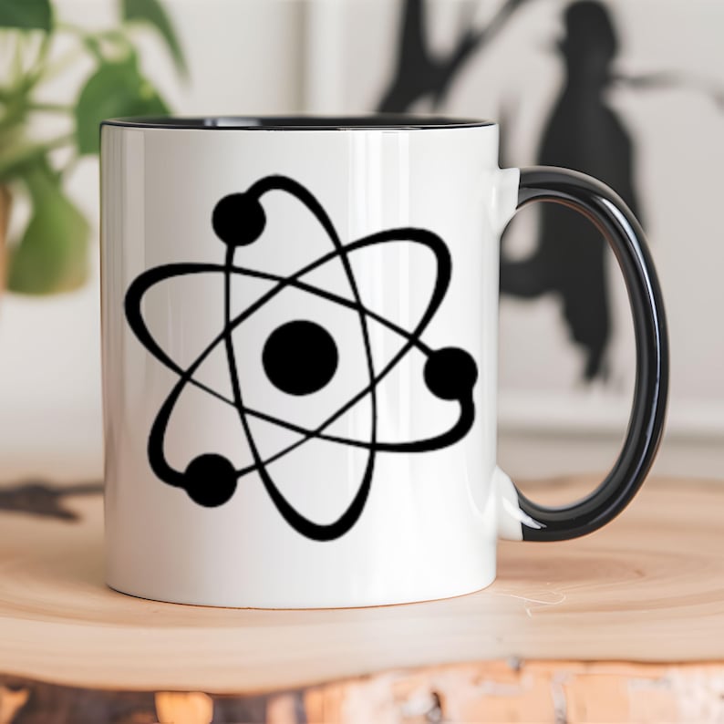 Science Vinyl Decal: Abstract Atom Design - Laptop, Car, Water Bottle ...