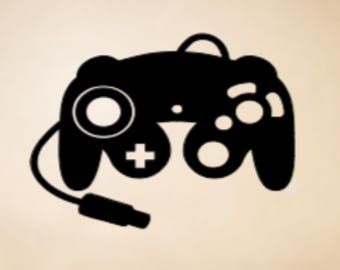 Retro Gamer Vinyldekal, Klassisk Handkontrolldesign - Laptop, Bil, Vattenflaskdekaler