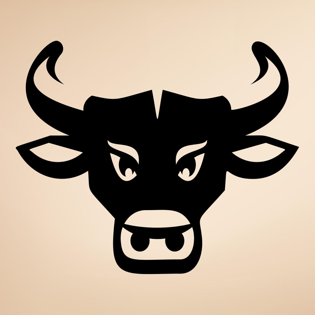 Bull Head Vinyl Decal – Western Ranch Truck, Laptop, Car Sticker - Etsy