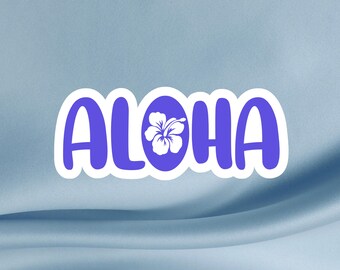 Aloha Hibiscus Sticker: Waterproof Hawaii Lover Decal