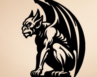 Stone Gargoyle Wings Vinyl Decal Sticker - Ebn11043