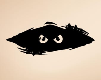 Vinilo adhesivo de ojos que se asoman – Pegatina divertida para coche, portátil o caja de herramientas
