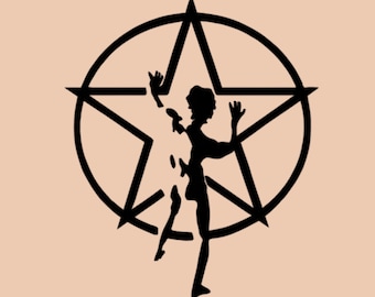 Sticker Silhouette Starman, vinyle autocollant musique rock rétro, Art minimaliste