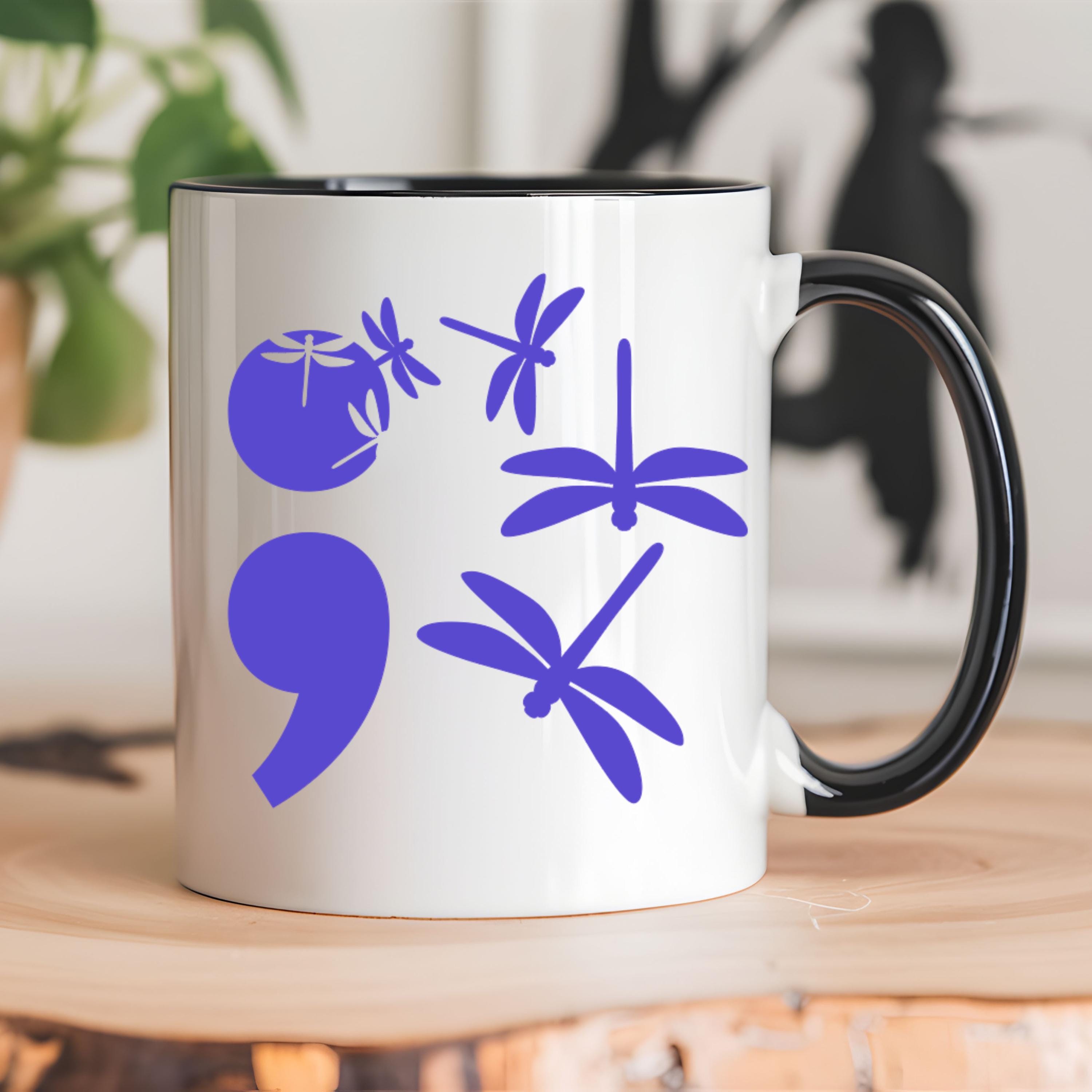 Semicolon Dragonfly Vinyl Decal – Mental Health Awareness, Suicide ...