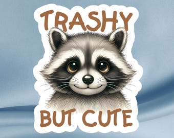 Raccoon Sticker: Trash Panda Design, Waterproof Vinyl