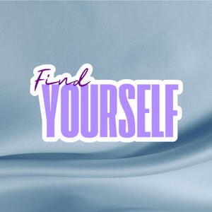 Pegatina "Encuéntrate a ti mismo", pegatina inspiradora para diarios, pegatina motivacional para portátiles, vasos, agendas, teléfonos, cuadernos