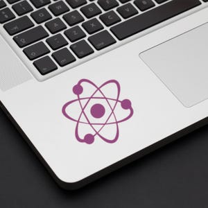 Science Vinyl Decal: Abstract Atom Design - Laptop, Car, Water Bottle ...
