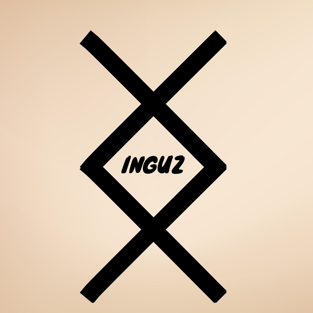 Ingaz Rune Ingwaz Rune Decal | Inguz Symbol Vinyl Decal | Norse Rune Meaning ...