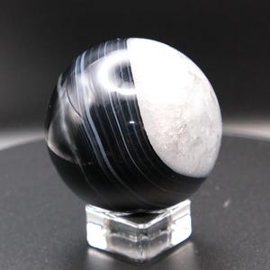 Black Lace Agate Sphere