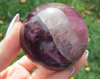 Deep Purple Fluorite Sphere