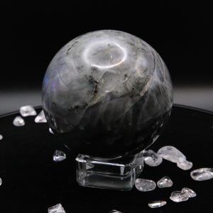 Labradorite Sphere: November Birthstone, Healing Crystal (61.8 mm)