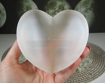 Selenite Heart Bowl