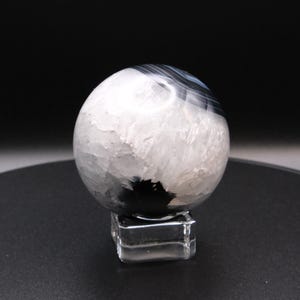 Black Lace Agate Sphere