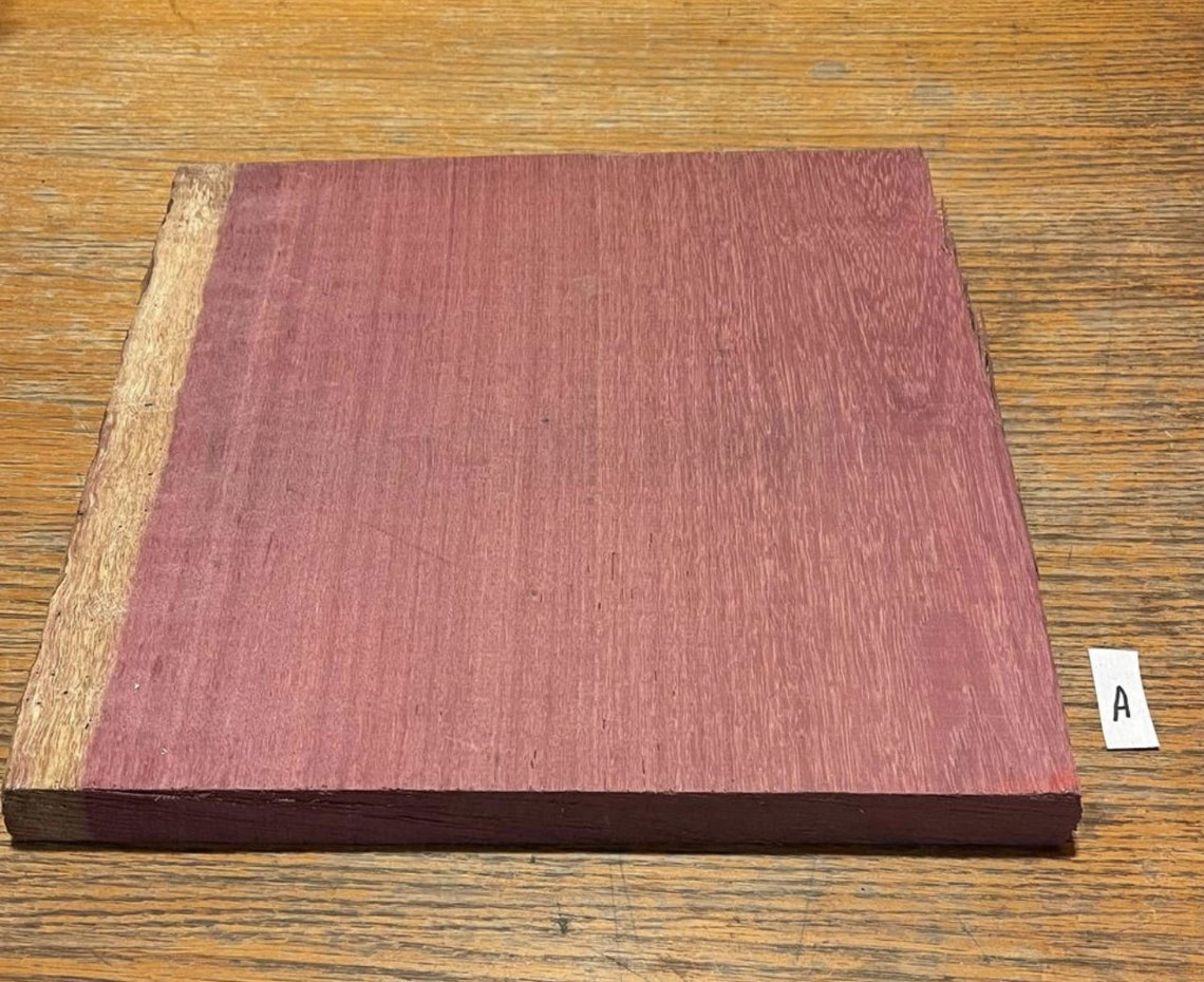 Purple Heart Wood Live Edge Slabs Etsy