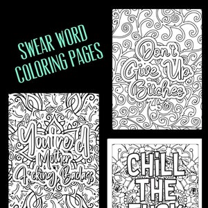 100 Swear Word Coloring Pages