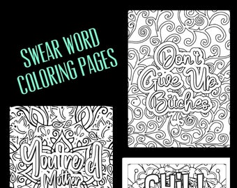 100 Swear Word Coloring Pages