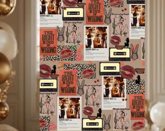 Coyote Ugly Poster, Cherry Theme, 2000s Bachelorette Party Decor (PDF & PNG)