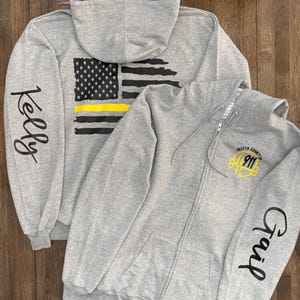 Dispatcher zipper hoodie Dispatcher gifts/ 911 dispatcher gifts/Dispatcher Jacket/Dispatcher/Dispatcher Gifts/TelecommunicationWeek Gift/