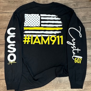 911 Police Dispatcher Personalized Shirt/ Dispatcher Gift/ Telecommunications Gift/ #IAM911/police Dispatch Personalized Christmas Gift