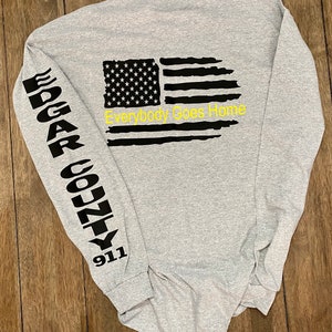 911 Police Dispatcher Personalized Shirt Everybody Goes Home T-shirt ...