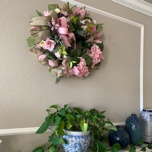 Traditional everyday wreath, All occasion wall or  front door, Mantel wreath,