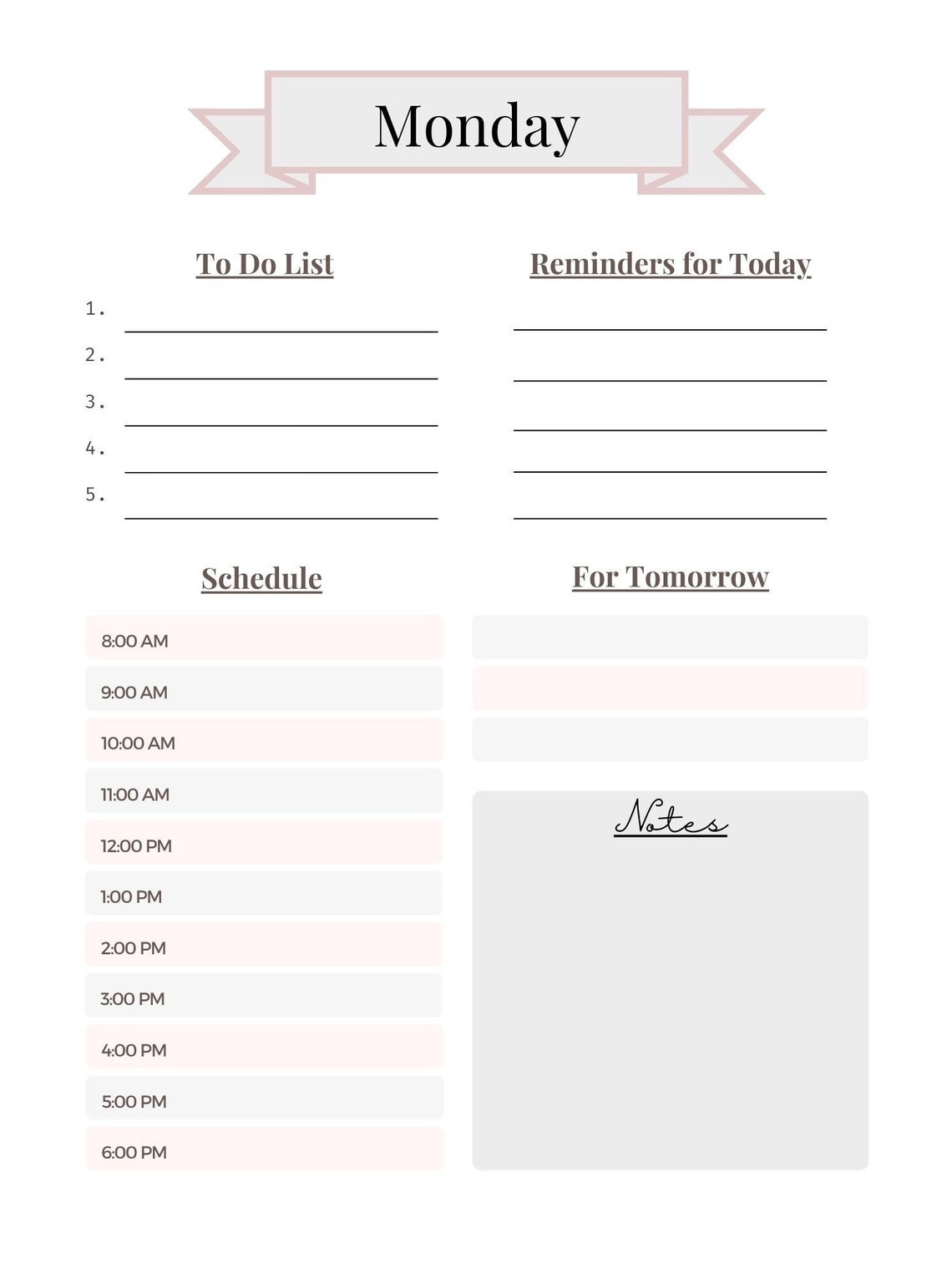 9-in-1 Printable Planner Bundle - Etsy