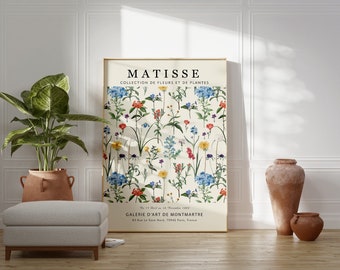 Matisse Flower Market Poster, Botanical Print (Digital Download)
