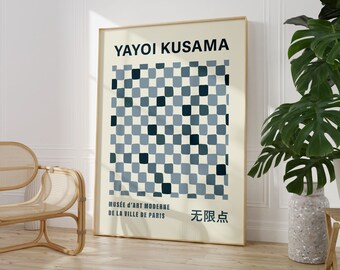 Yayoi Kusama Exhibition Poster, Japanese Decor (Digital Download)