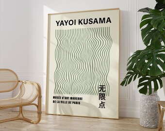Yayoi Kusama Exhibition Print, Gallery Wall Art (Digital Download)