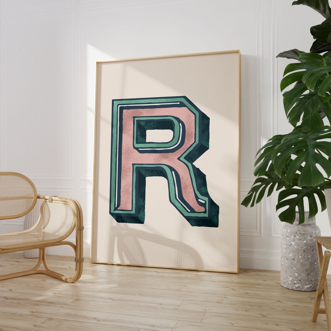 Vintage Letter R Print, Alphabet Poster (digital Download) - Etsy Australia