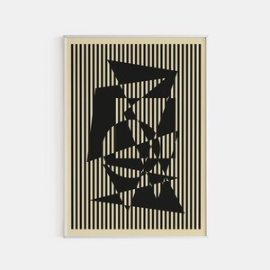 Bauhaus Art Print, Exhibition Poster, Ausstellung Vintage Poster, Digital Download, Bauhaus Digital Art, Minimalist Decor, Retro Wall Art