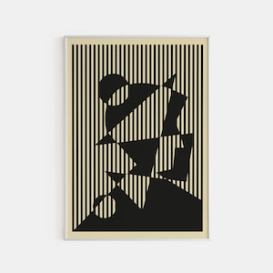 Bauhaus Art Print, Exhibition Poster, Ausstellung Vintage Poster, Digital Download, Bauhaus Digital Art, Minimalist Decor, Retro Wall Art