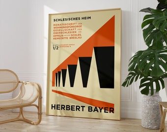 ヘルベルト・ベイヤーによるバウハウス展ポスター（1968年）（デジタル