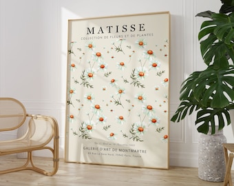 Matisse Flower Market Poster, Botanical Print (Digital Download)