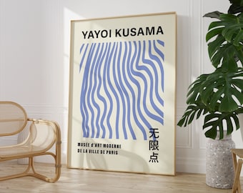 Yayoi Kusama Exhibition Poster, Japanese Wall Art (Digital Download)