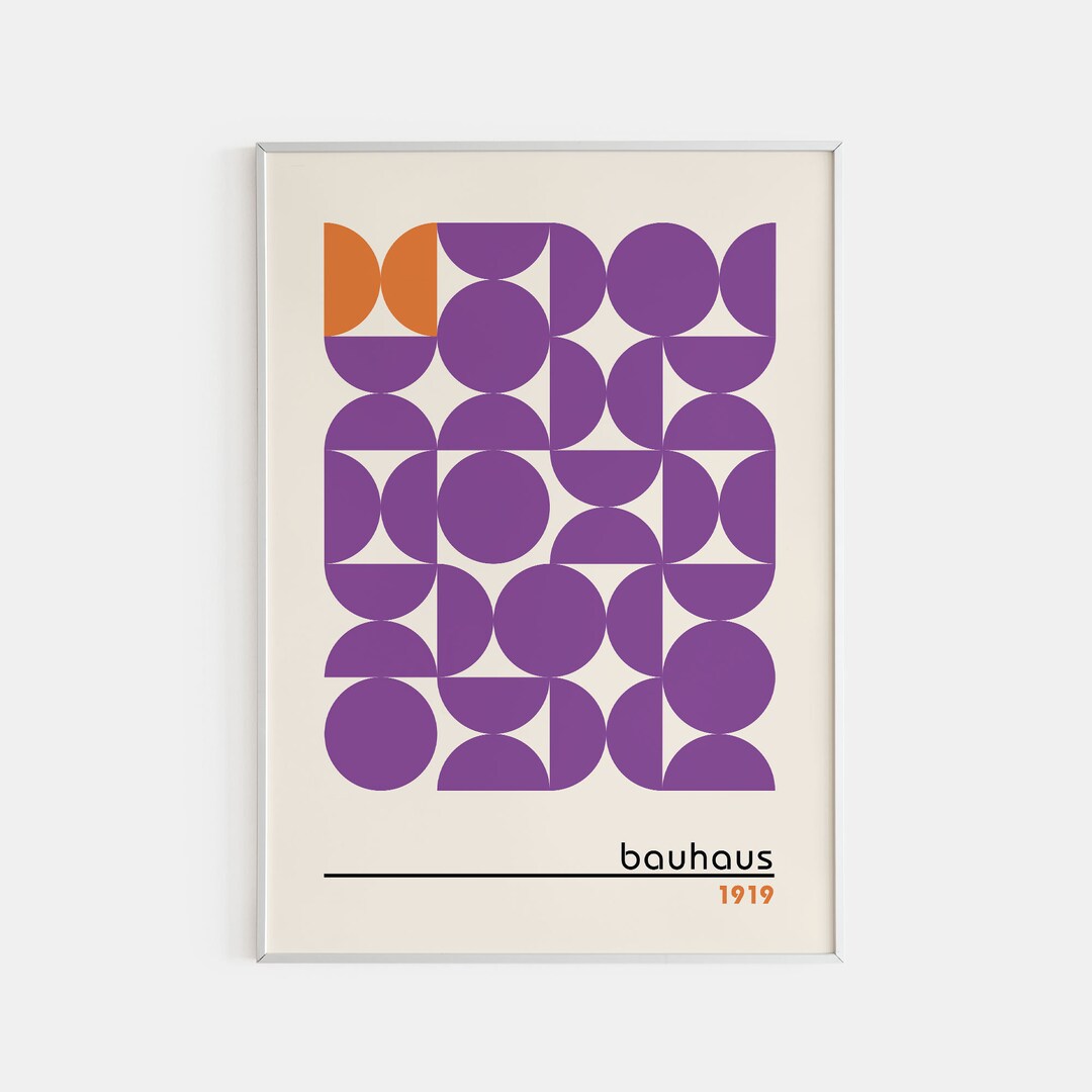 Bauhaus Poster Print Bauhaus Printable Exhibition Poster Etsy