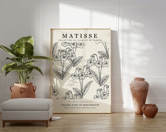 Matisse Flower Market Poster, Botanical Print (Digital Download)