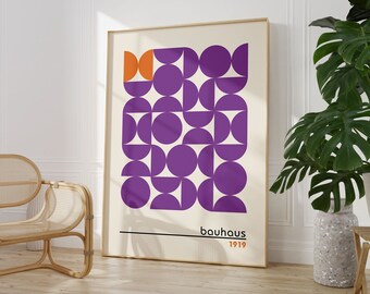 Bauhaus Less is More Exhibition Poster for Home Office - Modernist