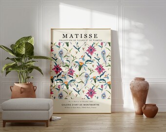 Matisse Flower Market Poster, Botanical Print (Digital Download)