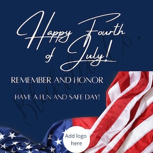 Happy 4th of July-Facebook/Instagram Social Posts [Editable]