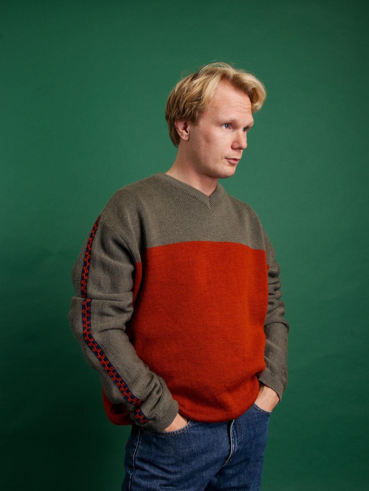 Vintage 90s Y2K Burton 100% Pure Virgin Wool Sweater L - Etsy 