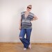 90s Cassan by Bueckle Crazy Pattern Sweater | Vintage Brown and Grey Hipster Sweater main image 1