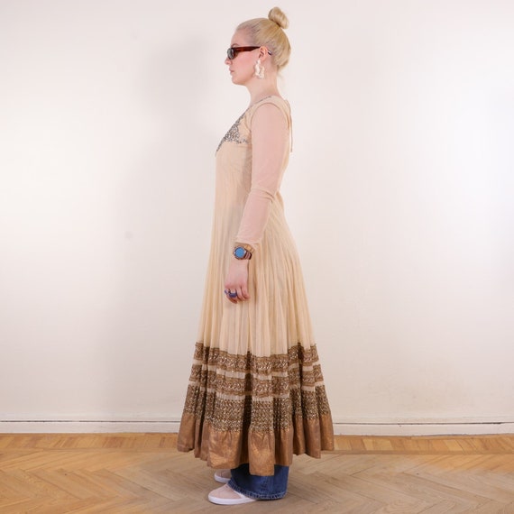 Vintage Y2K Indian Evening Party Prom Maxi dress … - image 5