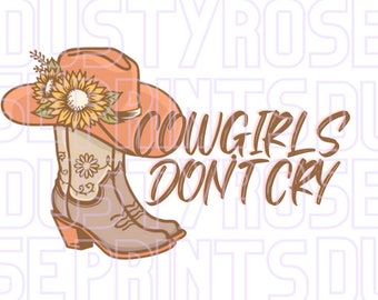 Cowgirls Don't Cry PNG